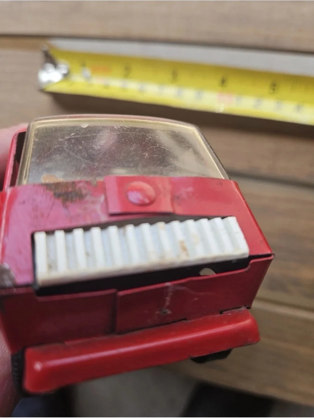 Vintage Tonka Pressed Steel Mini Fire Truck Red & White Rescue Engine 1969–1972
